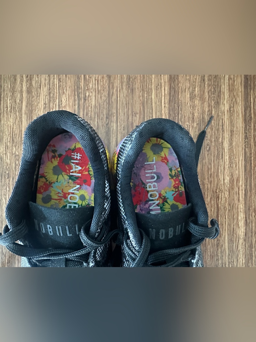 NOBULL Floral Trainer Shoes with 2 additional shoe laces included - Picture 13 of 16
